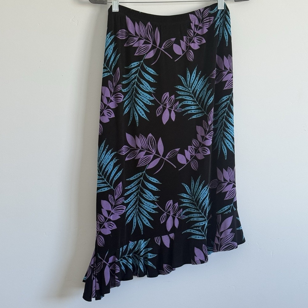 Slinky Brand Asymmetrical Skirt Womens 1X Retro Rave Whimsical Trap